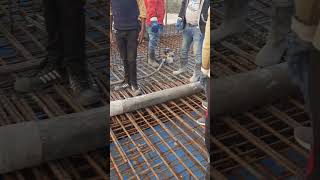 Bridge deck concreting work civilengineering construction civilwork bridgework concretingviral [upl. by Andrews]