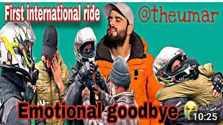 Emotional goodbye 😭The Umar l Best Wishes l First international ride and Ummrah On bike [upl. by Munsey]