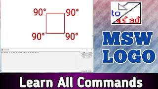 MSW Logo Tutorial MSW LOGO Commands For Class 3 MSW LOGO Commands For Class 4 Logo For Class 5 [upl. by Wehhtam644]