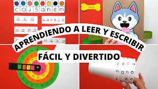 5 ACTIVIDADES DIVERTIDAS PARA ENSEÑAR A LEER Y ESCRIBIR FÁCIL  LECTOESCRITURA [upl. by Ehsom]