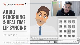 Cartoon Animator 4 Webcam Tutorial  Audio Recording and Realtime Lip Syncing [upl. by Abigail]