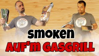 Räuchern mit dem Gasgrill  Smoken Top 4  Der Test  Räucherbox vs Alufolie [upl. by Elianora59]