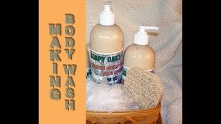 Good Soapy WeekendMaking Almond Butter Goat Milk Body Wash [upl. by Elocin]