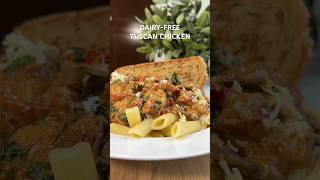 DairyFree and Creamy Tuscan Chicken Pasta with Cashew Cream [upl. by Ahseken]