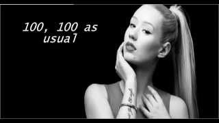 Iggy Azalea  100 Lyricsfeat Watch The Duck [upl. by Cirdahc750]