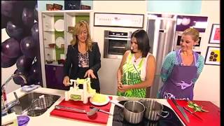 Odile Fernández nos enseña a cocinar 3 recetas sanas en TG7 [upl. by Ainosal]