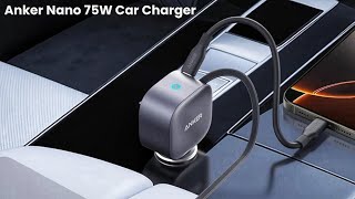 Anker Nano 75W Car Charger  Review Full Specifications amp Features [upl. by Nuahsak685]