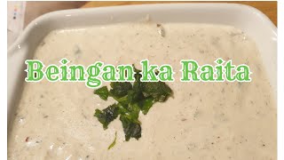 Baingan ka Raita  Eggplant Raita Recipe [upl. by Krug]