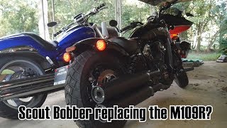 Selling the 2007 Suzuki M109R for the 2018 Indian Scout Bobber [upl. by Kcam960]