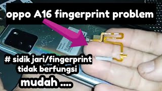 cara atasi Oppo A16 fingerprint problem [upl. by Ydarg]