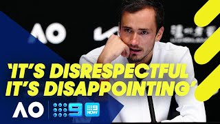 Daniil Medvedev turned off tennis by Australian crowd  Australian Open 2022 [upl. by Nomolos]