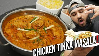 THE BEST CHICKEN TIKKA MASALA  with Naan Bread amp Rice [upl. by Assilev]