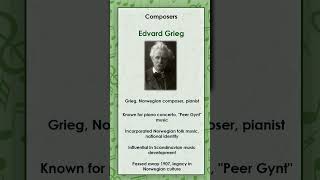 Edvard Grieg simply and briefly explained [upl. by Aseral]