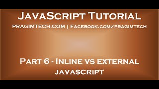 Inline vs external javascript [upl. by Adnirual]