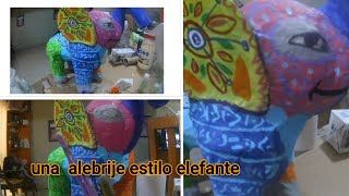 CARTONERIA COMO HACER ALEBRIJE ELEFANTE [upl. by Kamaria686]