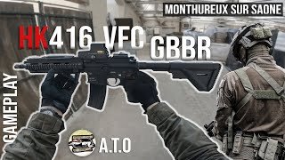 HK416 VFC GBBR on CQB Monthureux ATO 4K Gameplay [upl. by Muhammad]