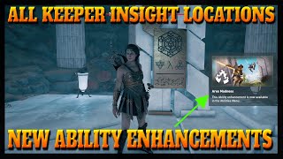 Assassins Creed Odyssey Fate of Atlantis  All Keepers Insights Locations  Gathering Strength [upl. by Hacceber]