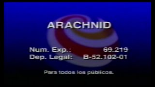 ARACHNID 2001  Inicio VHS España Edición Alquiler [upl. by Nomit501]