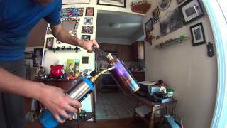 Hot Blueing a Stainless Steel Water Bottle [upl. by Bringhurst]