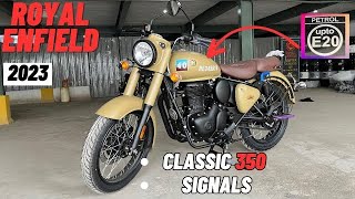 All new Royal Enfield Classic 350 SIGNALS Desert Sand Strom review Hindi [upl. by Chon]