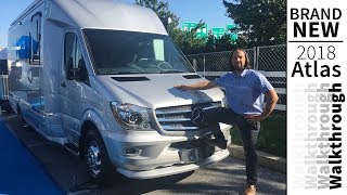 Walk Through 2018 Airstream Atlas Class B Touring Coach Mercedes Sprinter RV [upl. by Boggs]