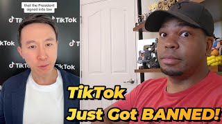 TikTok Just Got Banned  Reaction [upl. by Enivid]