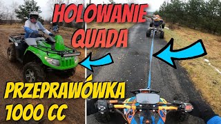 Holowanie quada  Zepsułem quada wizualnie  Test Arctic cat 1000  Dżubu na Raptorze  nauka [upl. by Janek564]