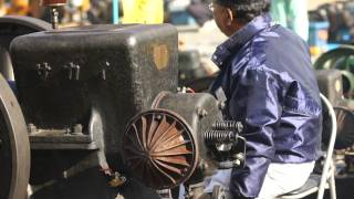 発動機 素材5 大型 Old Kerosene Stationary Engine meeting [upl. by Uol]