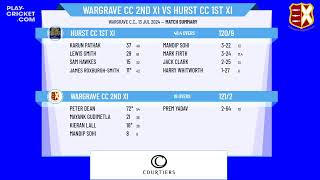 Wargrave CC 2nd XI v Hurst CC 1st XI [upl. by Rhpotsirhc880]