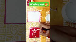 Easy Warley Art 😍😍 Diwali Special kurta design shorts shortsfeed diwali diwalispecial [upl. by Bee]