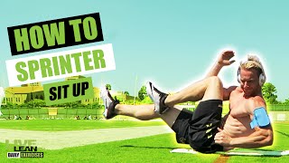 How To Do A SPRINTER SIT UP  Exercise Demonstration Video and Guide [upl. by Alika]