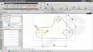 14 Lasche  Siemens NX 8 Drafting Training  Break dimension line [upl. by Aehsrop]