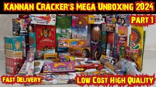 Kannan Crackers Mega Unboxing Part 1  Sivakasi Crackers 2024 [upl. by Inotna]