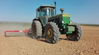 Trabajos primavera 2017John deere 3340Massey ferguson 8150 [upl. by Devona]