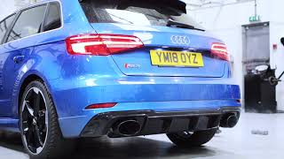 Audi RS3 8V Facelift Milltek Exhaust [upl. by Amabelle210]