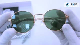 Unboxing ochelari de soare unisex Hawkers MOMA2 GOLD GREEN BOTTLE – LENSARO [upl. by Akcimehs915]