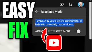 How To Fix YouTube Restricted Mode Turned On By Network Administrator  Easy Guide [upl. by Farika]