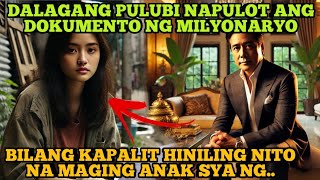 NAPULOT NG BABAENG PULUBI ANG NAWAWALANG DOKUMENTO NG MILYONARYO AT ITO ANG HININGI NIYANG KAPALIT [upl. by Urana]