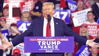 LIVE Donald Trump hosts major MAGA rally in Pennsylvania [upl. by Frum]