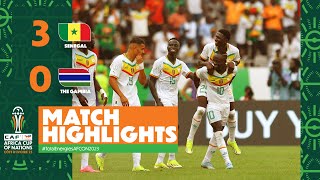 HIGHLIGHTS  Senegal 🆚 The Gambia TotalEnergiesAFCON2023  MD1 Group C [upl. by Acyssej]