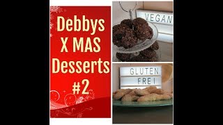 Glutenfreie Vanillekipferlampvegane SchokoladenCranberry CookiesXMAS Desserts 2Debbys Desserts ♥ [upl. by Mace]