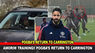 Ruben Amorim Training Pogba’s return to Carrington set to return to Manchester United [upl. by Janith]