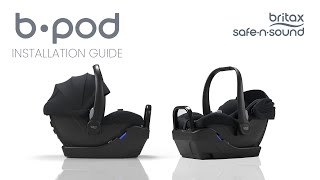 BPod Capsule Installation Guide  BRITAX SAFENSOUND [upl. by Ielarol]