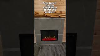 DIY fireplace MantelRustic red cedar amp Electric fireplace with Sharon [upl. by Ahtaga]