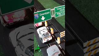 Street Racing Downtown  Slot Car Road Construction Race Set TV Commercial slotcarracing [upl. by Holmen870]