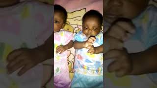 I wish you this double blessing baby love cute twinmoments twinsister [upl. by Katzman]