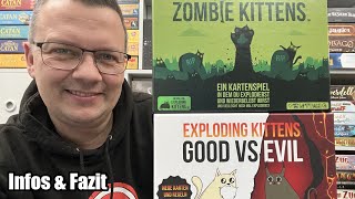 Exploding Kittens Good vs Evil und Zombie Kittens asmodee [upl. by Ramu]