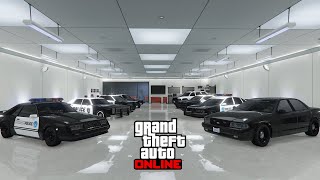 My Police Cars Garage in GTA Online  I bought All the Police Cars in GTA 5 Online [upl. by Octave]