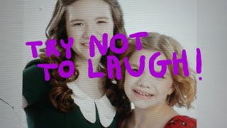 Jillian And Addie Try Not To Laugh Challenge 100 Impossible [upl. by Oilime]