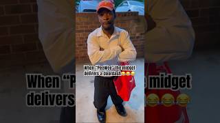 Midget Delivers DoorDash😂😂😂 jakeelmcclary comedy funny viralshorts fyp explorepage midget [upl. by Duvall]